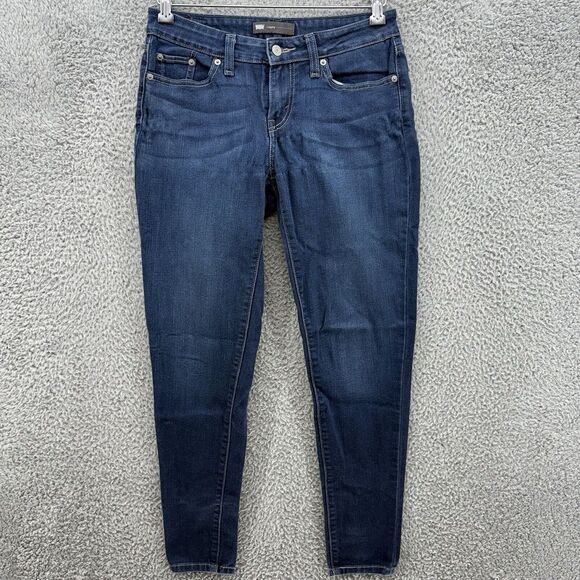 Levis Legging Jeans Womens‎ 7M 28/30 Low Rise Skinny Fit Pants Blue Denim - Picture 1 of 10